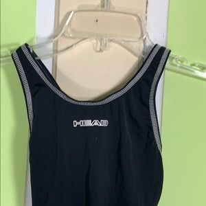 Head swim team practice suit 26” black white